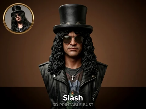 Slash 3D Printable Bust 3D Print Model