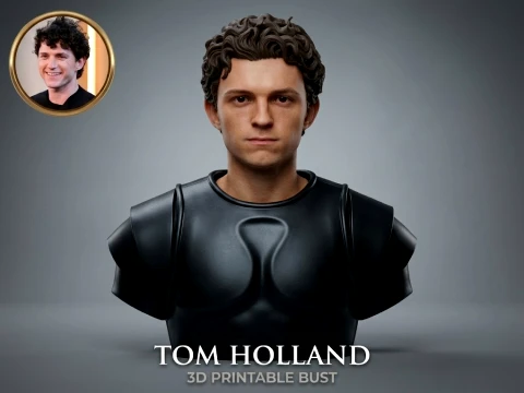 Tom Holland from The Odyssey movie 3D Printable Bust 3D Print Model
