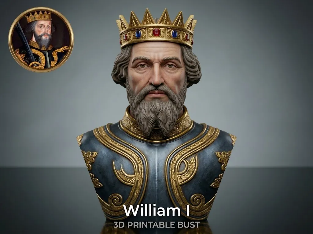 The Conqueror 3D Printable Bust 3D Print Model .c4d .max .obj .3ds .fbx .stl .blend 