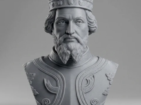 The Conqueror 3D Printable Bust 3D Print Model