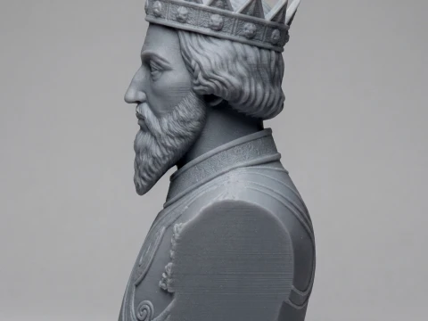 The Conqueror 3D Printable Bust 3D Print Model