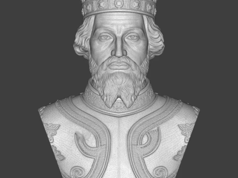 The Conqueror 3D Printable Bust 3D Print Model