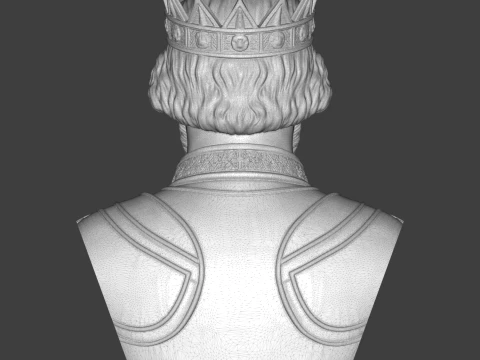 The Conqueror 3D Printable Bust 3D Print Model