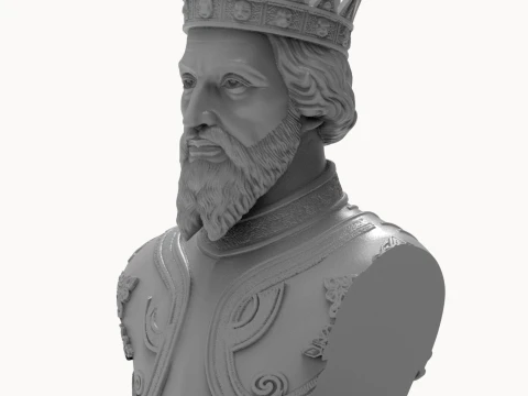 The Conqueror 3D Printable Bust 3D Print Model