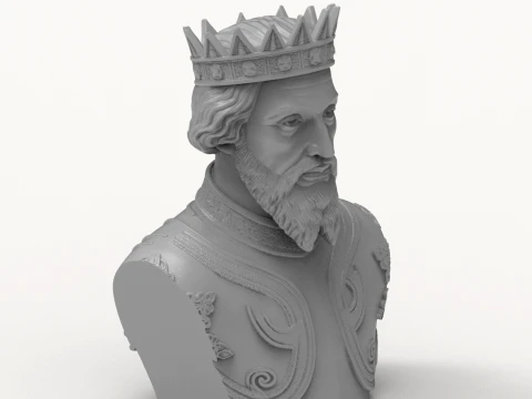 The Conqueror 3D Printable Bust 3D Print Model
