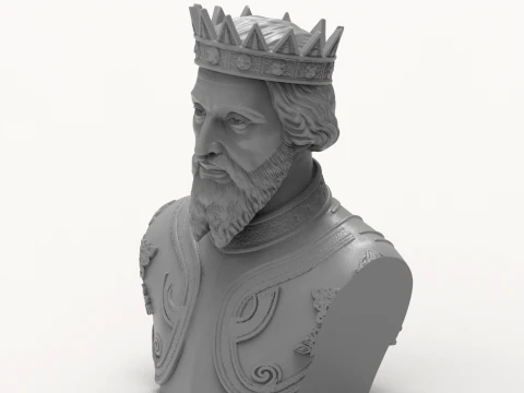 The Conqueror 3D Printable Bust 3D Print Model
