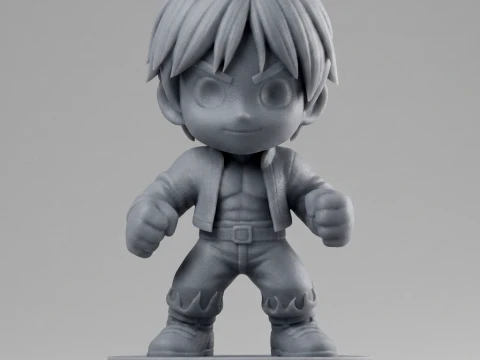 Brawler Figurine 3D Print Model 3D Print Model