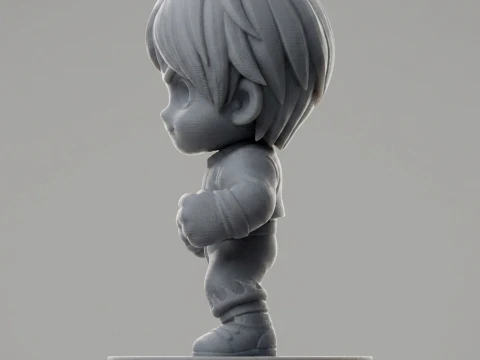 Brawler Figurine 3D Print Model 3D Print Model