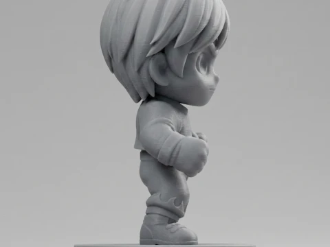 Brawler Figurine 3D Print Model 3D Print Model