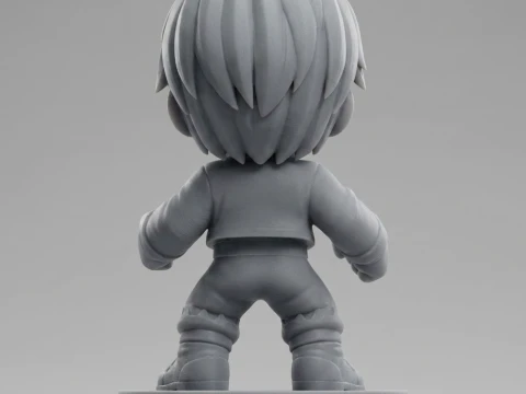 Brawler Figurine 3D Print Model 3D Print Model