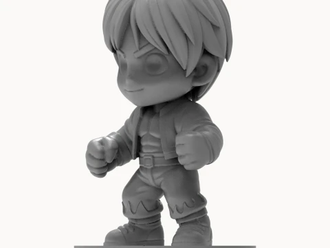 Brawler Figurine 3D Print Model 3D Print Model
