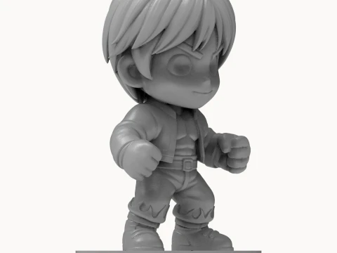 Brawler Figurine 3D Print Model 3D Print Model