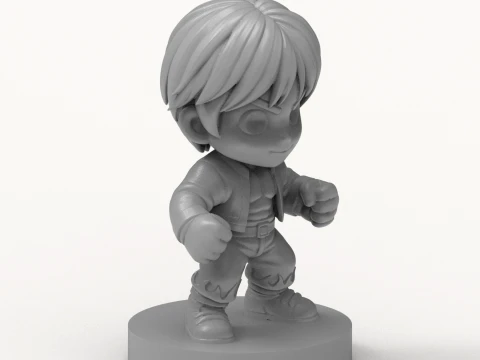 Brawler Figurine 3D Print Model 3D Print Model
