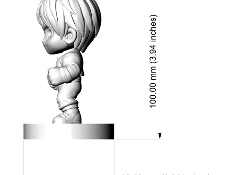 Brawler Figurine 3D Print Model 3D Print Model