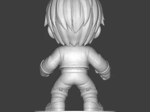 Brawler Figurine 3D Print Model 3D Print Model