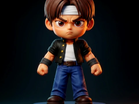Kyo Kusanagi Figurine 3D Print Model Model do druku 3D