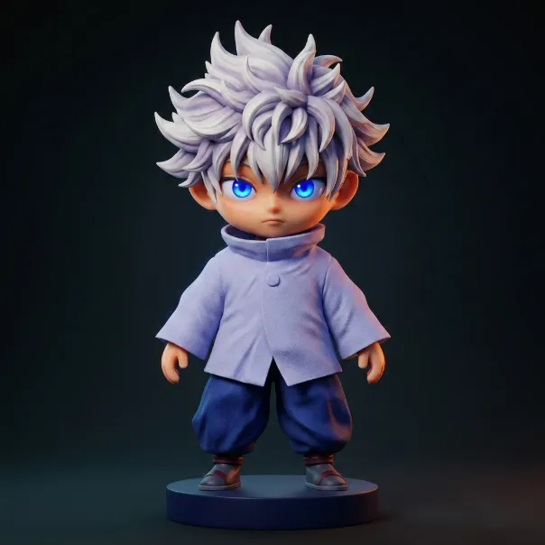 Killua Zoldyck 3D Print Model Modelo de impresión 3D .c4d .max .obj .3ds .fbx .stl .blend