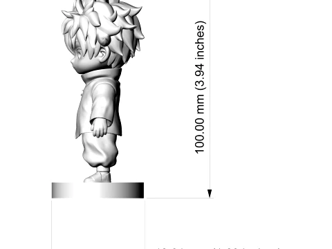 Killua Zoldyck 3D Print Model 3D 프린트 모델