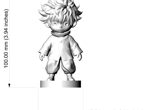 Killua Zoldyck 3D Print Model 3D 프린트 모델