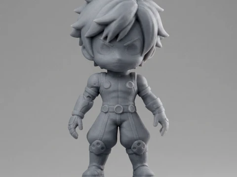 Izuku Midoriya Deku Figurine 3D Print Model 3D Print Model