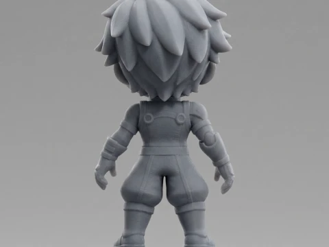 Izuku Midoriya Deku Figurine 3D Print Model 3D Print Model
