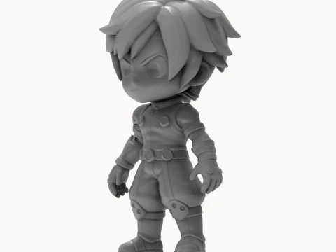Izuku Midoriya Deku Figurine 3D Print Model 3D Print Model
