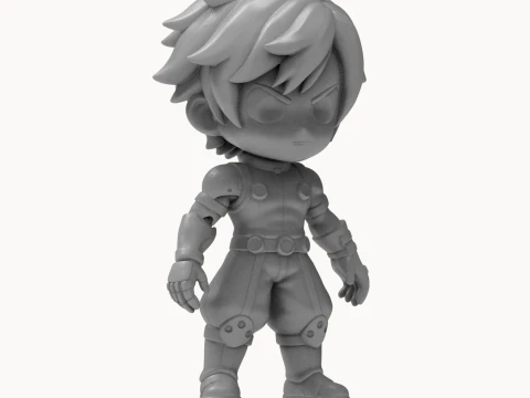 Izuku Midoriya Deku Figurine 3D Print Model 3D Print Model