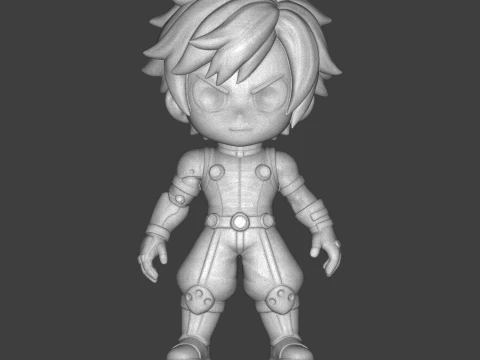 Izuku Midoriya Deku Figurine 3D Print Model 3D Print Model
