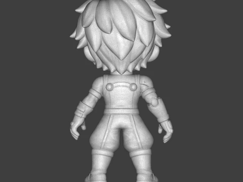 Izuku Midoriya Deku Figurine 3D Print Model 3D Print Model