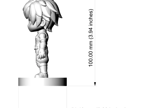 Izuku Midoriya Deku Figurine 3D Print Model 3D Print Model
