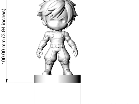 Izuku Midoriya Deku Figurine 3D Print Model 3D Print Model