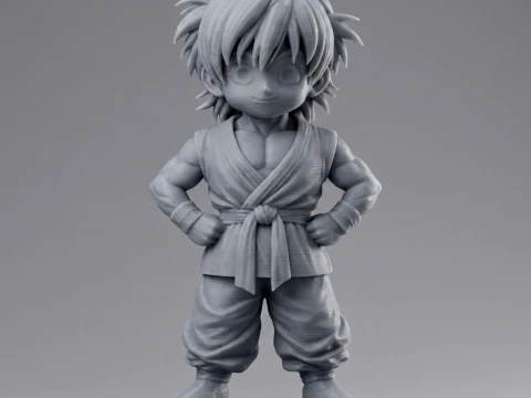 Kid Goku Chibi Figurine 3D Print Model 3D Print Model