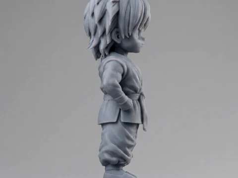 Kid Goku Chibi Figurine 3D Print Model 3D Print Model