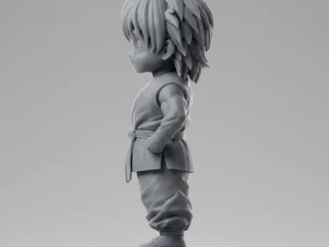 Kid Goku Chibi Figurine 3D Print Model 3D Print Model