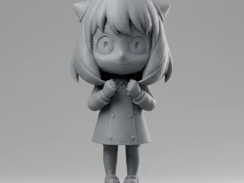 Anya Forger Chibi 3D Printable Figurine 3D Print Model