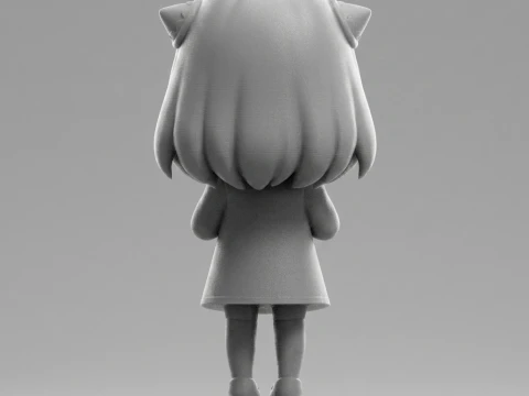 Anya Forger Chibi 3D Printable Figurine 3D Print Model