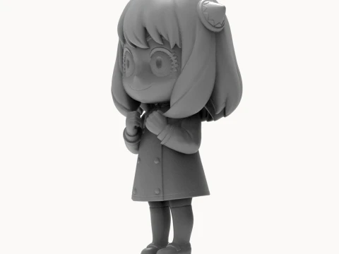 Anya Forger Chibi 3D Printable Figurine 3D Print Model