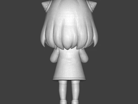 Anya Forger Chibi 3D Printable Figurine 3D Print Model