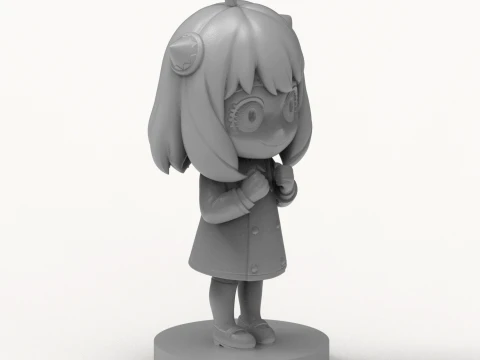 Anya Forger Chibi 3D Printable Figurine 3D Print Model