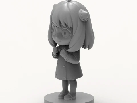 Anya Forger Chibi 3D Printable Figurine 3D Print Model