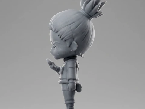 Shikamaru Nara Chibi 3D Printable Figurine 3D Print Model