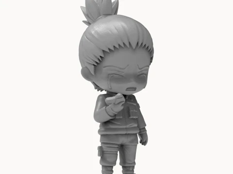 Shikamaru Nara Chibi 3D Printable Figurine 3D Print Model