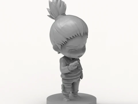 Shikamaru Nara Chibi 3D Printable Figurine 3D Print Model