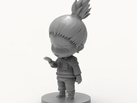 Shikamaru Nara Chibi 3D Printable Figurine 3D Print Model
