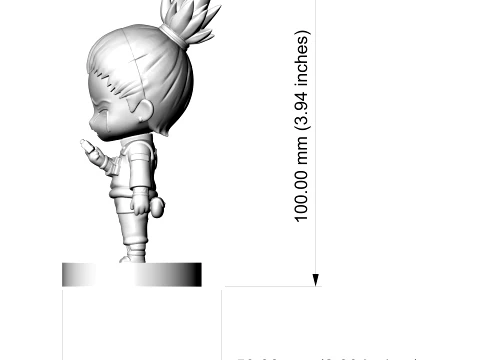 Shikamaru Nara Chibi 3D Printable Figurine 3D Print Model