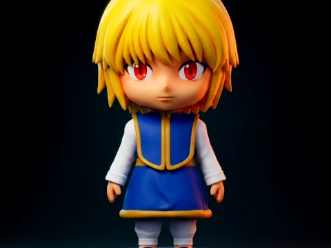 Kurapika Chibi 3D Printable Figurine 3Dプリントモデル