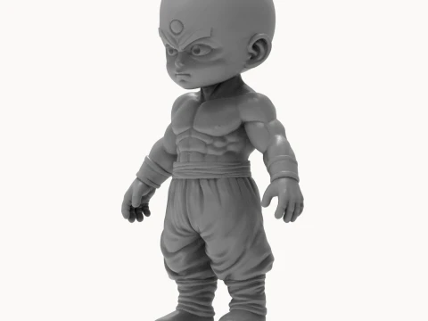 Tien Shinhan Chibi 3D Printable Figurine 3D Print Model