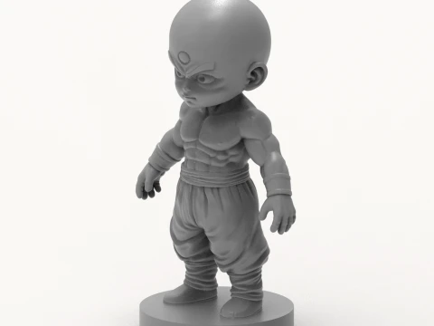 Tien Shinhan Chibi 3D Printable Figurine 3D Print Model