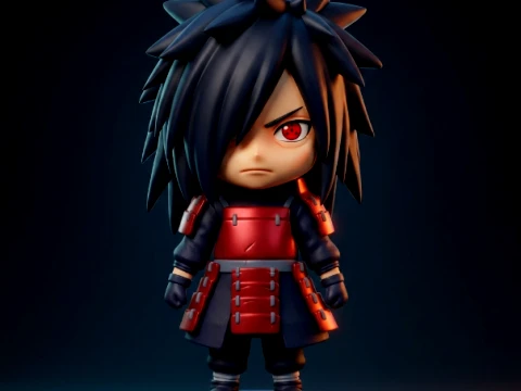 Madara Uchiha Chibi 3D Printable Figurine 3D Print Model