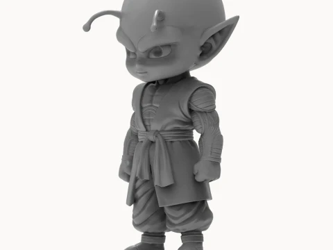 Piccolo Chibi Fan Art Sculpture Anime 3D print model 3D Print Model